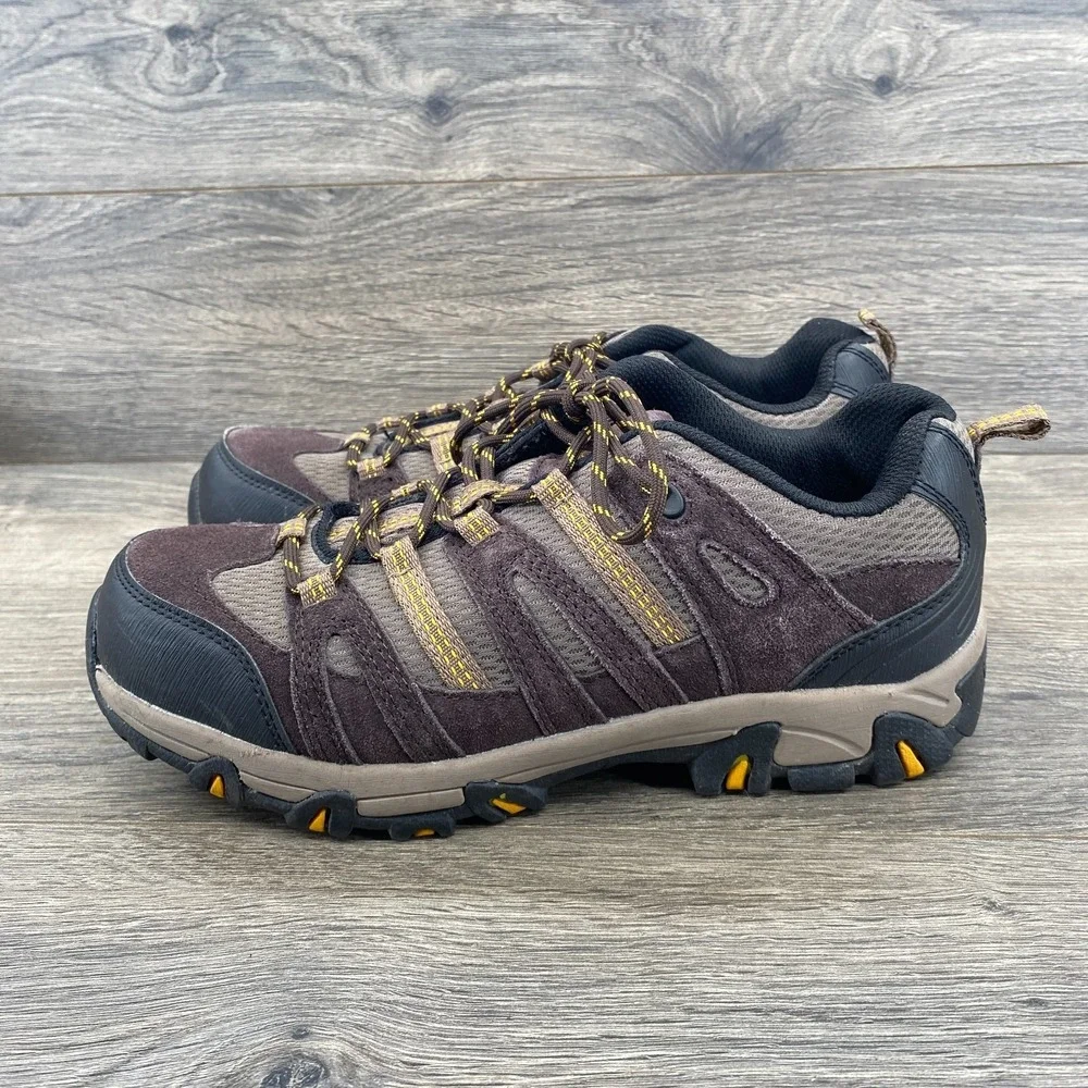 Eddie Bauer Waterproof Lace Up Hiking Sneakers Shoes Men's Size 9 Beige Brown